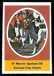 1972 Sunoco Stamps      277     Marvin Upshaw DP